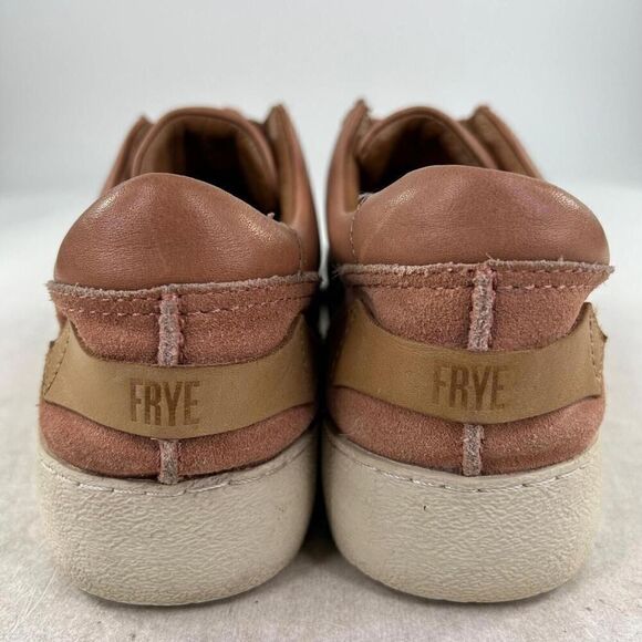 Frye Webster Low Women's Shoes US 10 M Lace Brown Leather Sneakers - Picture 6 of 10
